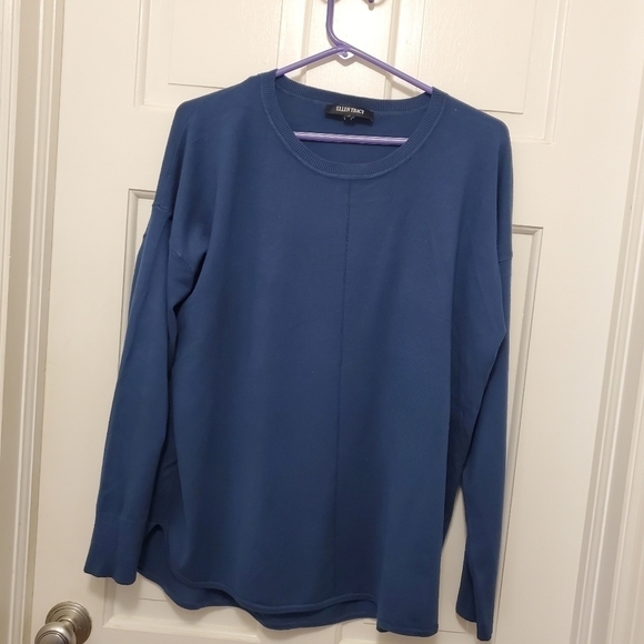 Ellen Tracy Slate Blue Knit Pullover Size 1X, classic, casual - Picture 6 of 10